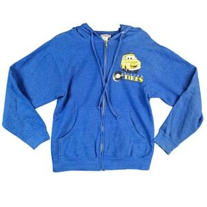 DISNEY PIXAR Cars Luigi Flying Tires Zip Hoodie Adult Small Blue Graphic